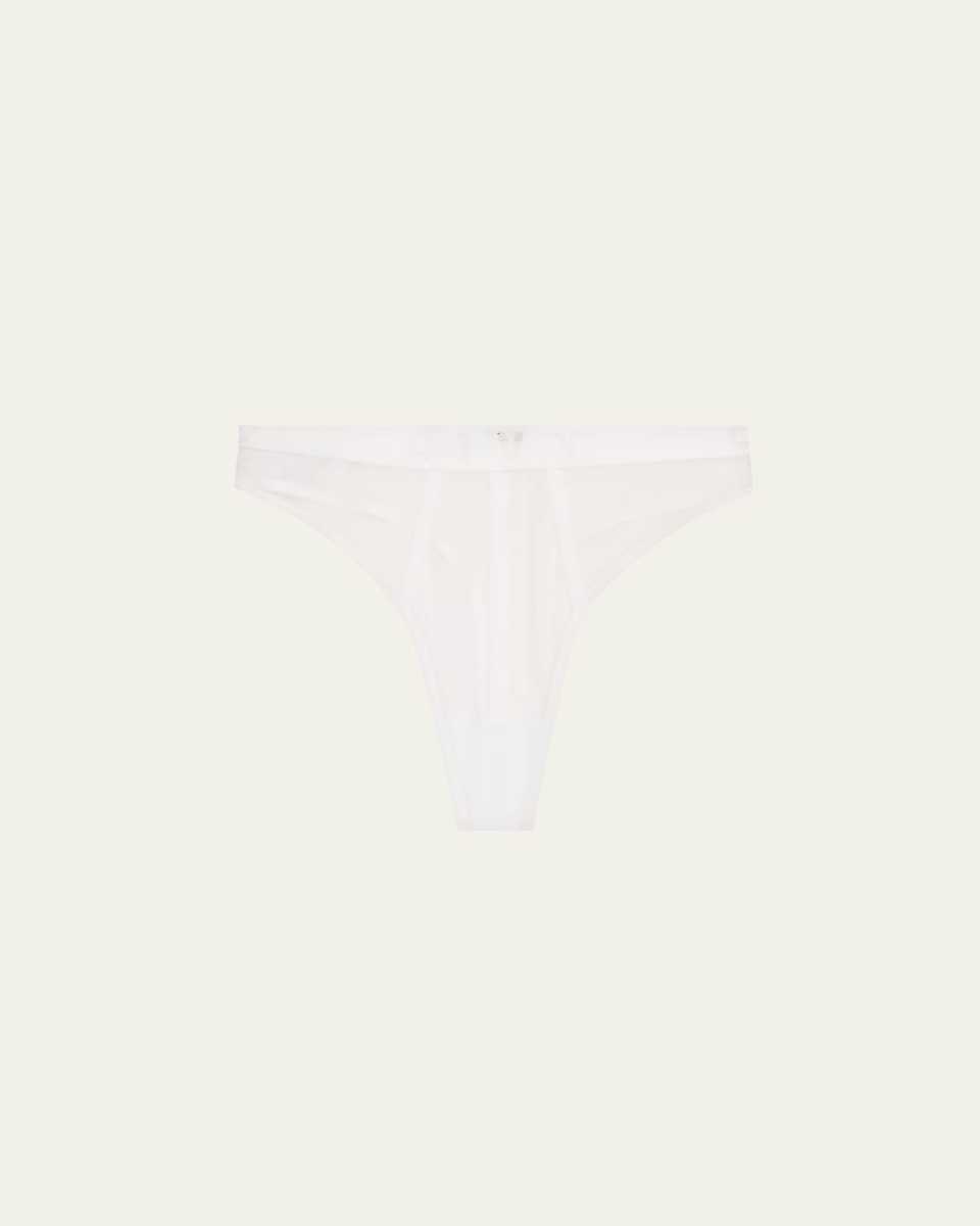 Blue Monday Stretch Tulle Tanga